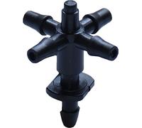 ODETOJOY Lot de 20 Connecteurs d'Irrigation Goutte à Goutte 5 Voies, Adaptateur pour Tuyau 3/5 mm Barbes 1/8", Répartiteur d'Eau Automatique pour Jardin Potager