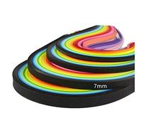 ODETOJOY Lot de 260 bandes de papier pour quilling - 7 mm - 26 couleurs - Pour origami - Longueur : 39 cm (7 mm)