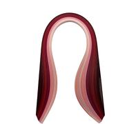 ODETOJOY Lot de 90 bandes de papier pour quilling multicolores assorties de 0,6 cm, 5 mm, de couleur foncée à claire (assortiment de nuances rouges)