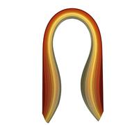 ODETOJOY Lot de 90 bandes de papier pour quilling multicolores assorties de 0,6 cm, 5 mm, de teinte foncée à claire (assortiment de nuances jaunes)