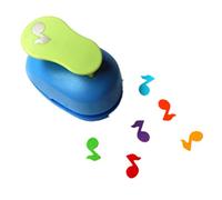 ODETOJOY Perforatrice portable pour scrapbooking, cartes, papier, perforatrices, fournitures avec forme de note de musique