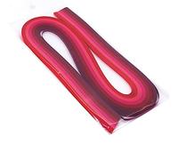 ODETOJOY Quilling Papier 5mm Bande de Papier pour Quilling Lot de 120pcs Quilling pour DIY Craft, Bande de quilling dégradé rouge
