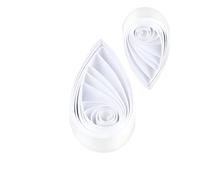 ODETOJOY Quilling Papier 7mm Bande de Quilling Paper Blanc 7mm, Papier pour Quilling 7mm 520 mm Longueur 120 GSM. 240 Bandes