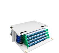 ODF Fiber Optic Distribution Frame with 12 Ports, 24 Ports, 24 Cores, 48 Cores, SC FC LC Single-Mode and Multi-Mode Telecommunications Grade (Fully configured)(ODF 24 FC multimode)