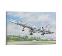 ODGYENGW Impression sur toile vintage Tu-22KD bombardier stratégique rétro-feu 50 x 75 cm