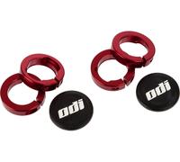 ODI Bagues d'Arrêt Lock Jaws pour Système Lock-On rouge 7 mm