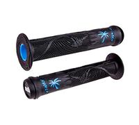 ODI BMX HUCKER Signature f10hfbu Poignées, Noir/Bleu, 160 mm