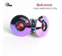 Odi-Bouchons De Guidon Anti-Ald Optimistes Pour Vtt,2 Pièces,Poignées De Vélo Légères Pour Vélo De Route Xc Balance - Type One Pair Red