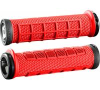 ODI Elite Pro Verrou Poignées Brûlé Rouge Noir