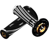 ODI Emig2 Pro Lock on V2 MX Paire de poignées de Guidon Noir et Blanc (Taille Unique, Noir)