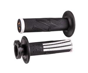 ODI Emig2 Pro Lock on V2 MX Paire de poignées de Guidon Noir et Blanc (Taille Unique, Noir)