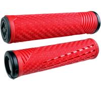 ODI Lock-On Vtt Cf - Rouge/Blanc Vélo Vtt Ville