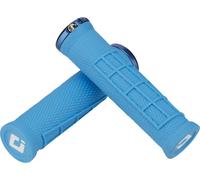 Odi Elite Flow Lock-on 2.1 Grips Noir 130 mm Light Blue