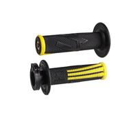ODI Poignées de Guidon MX Emig2 Pro Lock on V2, Bleu/Blanc (Standard, Bleu)