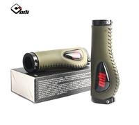 Odi-Poignées De Vélo Vtt Ultralégères En Alliage D'aluminium,Anneau De Verrouillage En Cuir Anti-Dérapant Absorbant Les Chocs Silicagel - Type Army Green 1 Pair