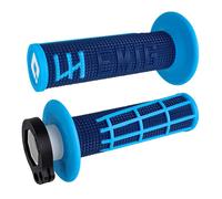 ODI Grips Poignées Emig 2.0 Verrouillage rapide Navy/Cyan Bleu