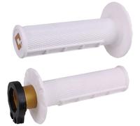 ODI Grips Poignées Half Waffle Lock-on Blanc