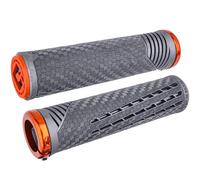 Odi Cf Lock On 31.5 Mm Grips Gris 135 mm Grey / Orange