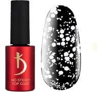 Odi Professional Top Coat Semi Permanent - Blancs Flocons - 7ml - Vernis À Ongles Finition Brilliante - Uv Gel - White Crush