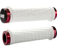 ODI Troy Lee Poignées design grip 130 mm Blanc/Rouge