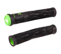 Poignées BMX Hucker Sans Flasque Noir-Vert 160mm - Design à Deux Matériaux Odi