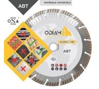 ODIAM Disque diamant universel - ABT Ø125 - Alésage 22,23 - Disque et plateau