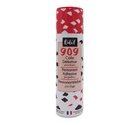 Odif - Colle Définitive pour Tissu 909 en Spray - Idéale pour Loisirs Créatifs - Collage Rapide et Extra Fort sur Tissus, Cartons, Bois, Métal - Fabriquée en France Sans Acide, Spray de 250 ml