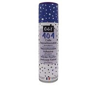 Odif - Colle Repositionnable Papier 404 en Spray 250ml - Idéale pour Loisirs Créatifs - Se Recolle Plusieurs Fois - Compatible avec Polystyrène et tapis de découpe - Fabriquée en France, Sans Acide