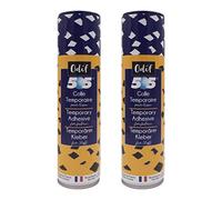 Odif - Colle Temporaire pour Tissu 505 en Spray - Idéale pour le Patchwork, Broderie et Couture - Sans Acide, Certifiée ECO PASSPORT OEKO-TEX - Fabriquée en France, Spray de - 250 ml - Lot de 2