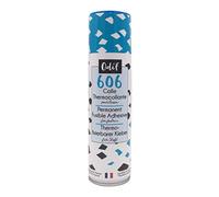 Odif - Colle Thermocollante pour Tissu 606 en Spray - Idéale pour Le Patchwork, Broderie et Couture - Résiste au Lavage en Machine - Fabriqué en France, sans Acide - Spray de 250 ML