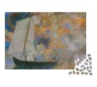 Odilon Redon Puzzle en Bois 1000 Pièces pour Adultes, Casse-tête Museums De pour Adolescent, Art DIY Jeu Puzzles Impossible, Amusant en Famille Puzzle Peinture 1000 Pcs