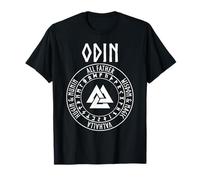 Odin Aesir Viking Dieu Valknut avec runes T-Shirt