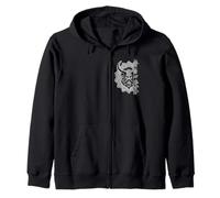 Odin avec Cercle Rune mythologie Nordique Guerrier Sweat à Capuche