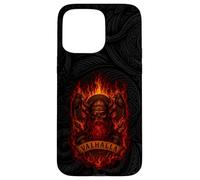 Odin Draugr Valhalla Viking Skull - Norse Mythology - Fire Coque pour iPhone 15 Pro Max