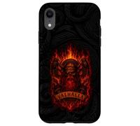 Odin Draugr Valhalla Viking Skull - Norse Mythology - Fire Coque pour iPhone XR