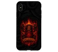 Odin Draugr Valhalla Viking Skull - Norse Mythology - Fire Coque pour iPhone XS Max