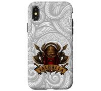 Odin Draugr Valhalla Viking Skull - Norse Mythology - Scroll Coque pour iPhone X/XS