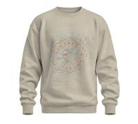 Odin Envoie Corbeau Loups Combattre Fenrir Sweatshirt Pull, Nature, M