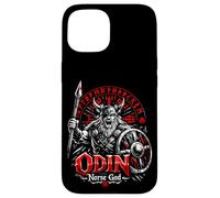 Odin Mythologie du Dieu Nordique Viking Guerrier Coque pour iPhone 15