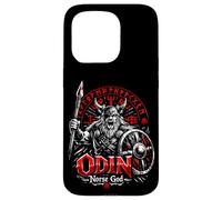Odin Mythologie du Dieu Nordique Viking Guerrier Coque pour iPhone 15 Pro