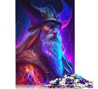 Odin Norse Mythology Puzzle Imposible,desafío for Adults Entretenimiento Creativo 1000 Piezas Obra De Arte De Juego De Para Adultos Y Niños Mayores De 12 Años 1000pcs (38x26cm)