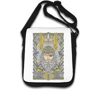 Odin Sac à bandoulière coloré Dieu nordique corbeau loup art blanc