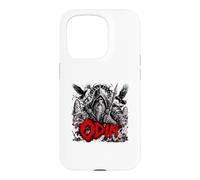 Odin Viking, Dieu Nordique, Corbeaux, Loups, Valhalla Coque pour iPhone 15 Pro