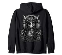 Odin Viking Dieu nordique Huginn & Muninn Corbeaux symboles païens Sweat à Capuche