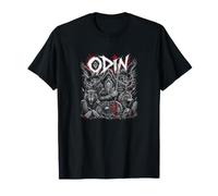 Odin Viking Mythologie Nordique Ravens Wolves T-Shirt