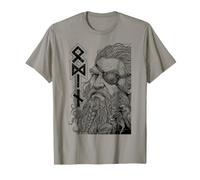 Odin Viking Warrior God Runes Ravens Mythologie Nordique T-Shirt