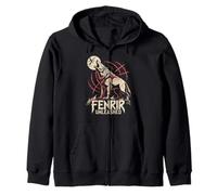 Odins Fenrir Loup Mythologie Nordique Celtique Loup Hurlant Sweat à Capuche