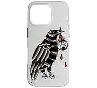 Odins Raven Huggin Munnin Blackwork Mythologie Viking Nordique Coque pour iPhone 16 Pro