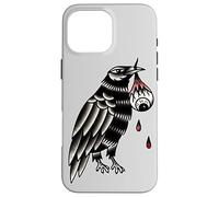 Odins Raven Huggin Munnin Blackwork Mythologie Viking Nordique Coque pour iPhone 16 Pro Max