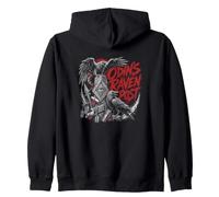 Odins Raven Post Norse Viking Ravens Mythology Warrior Sweat à Capuche